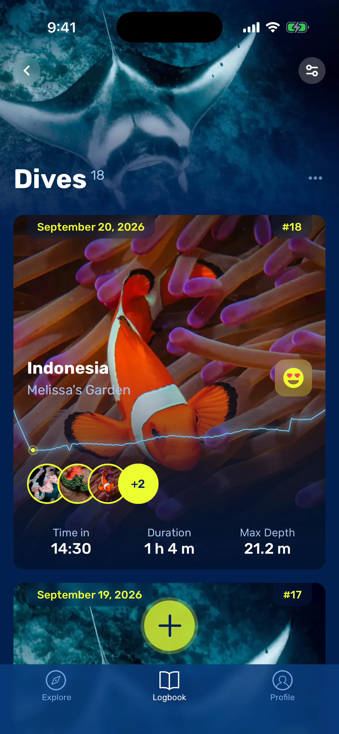 Log every dive