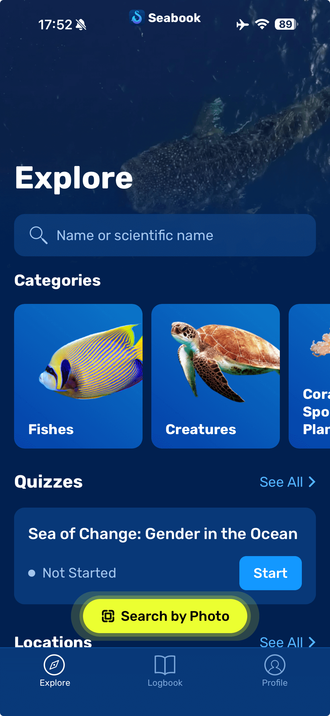 Explore marine life